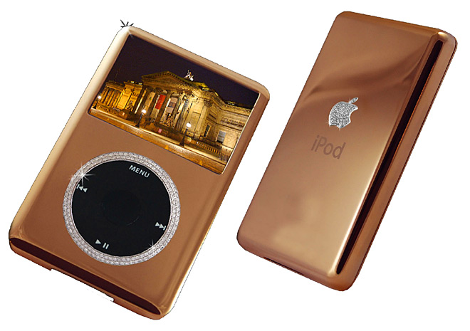 iPod от розово злато и диаманти