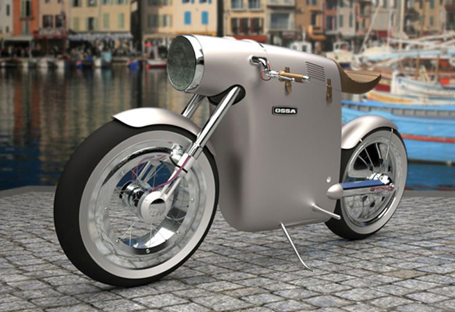 Електрическа версия на един стар мотоциклет - Monocasco Concept