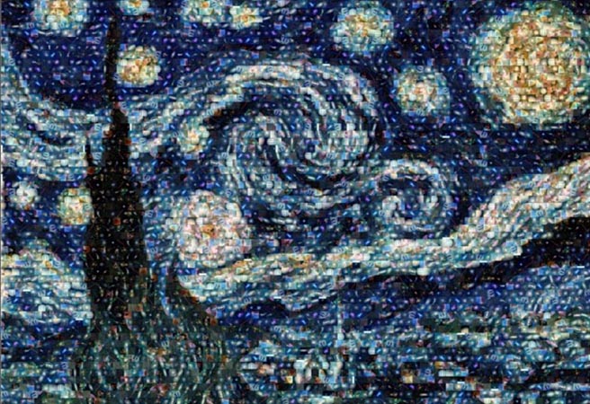 Картина на Ван Гог от космически снимки