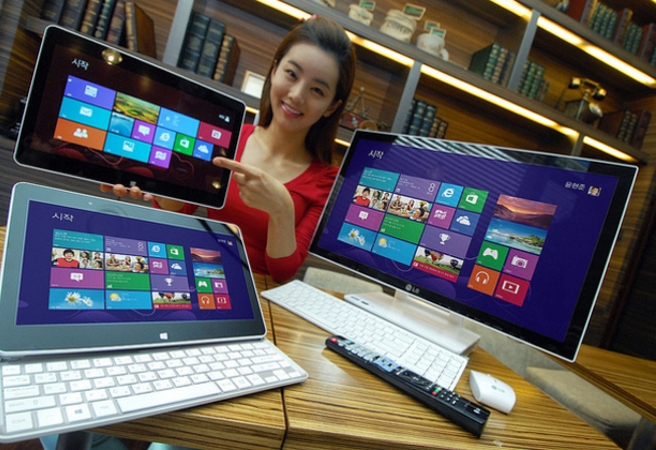 LG представи плъзгащ се хибрид и всичко-в-едно десктоп с Windows 8 