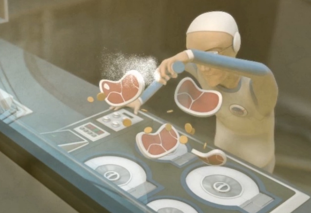 Анимационен филм за храната в космоса 