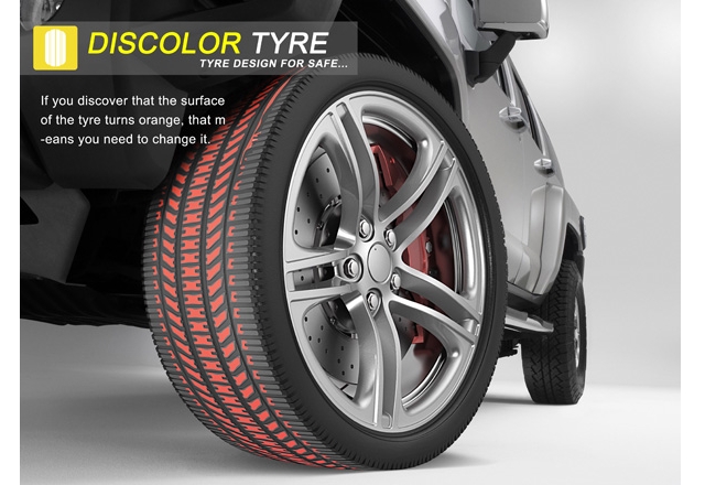Цветни гуми за улеснение на шофьорите