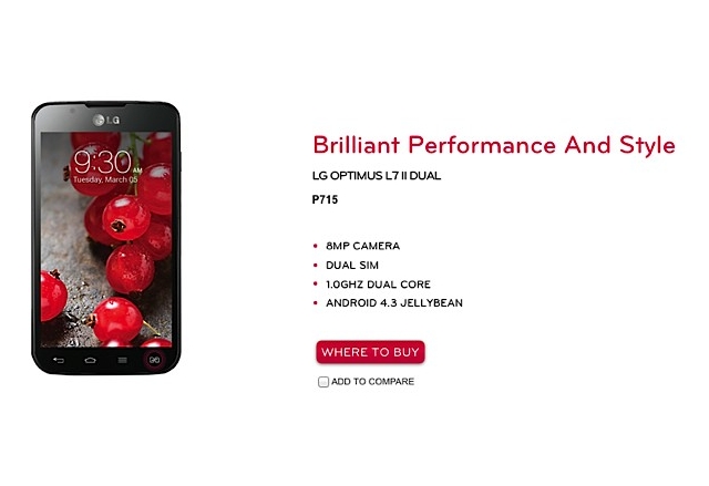 Снимка на LG Optimus L7 II Dual с Android 4.3