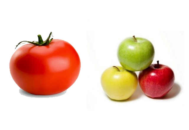 Обелките от ябълки и домати пречистват от отрови водата