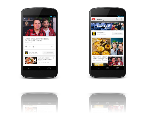 YouTube подготвя нов облик за своите мобилни приложения