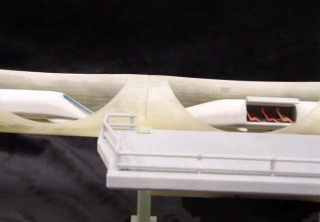 3D принтиран макет на Hyperloop