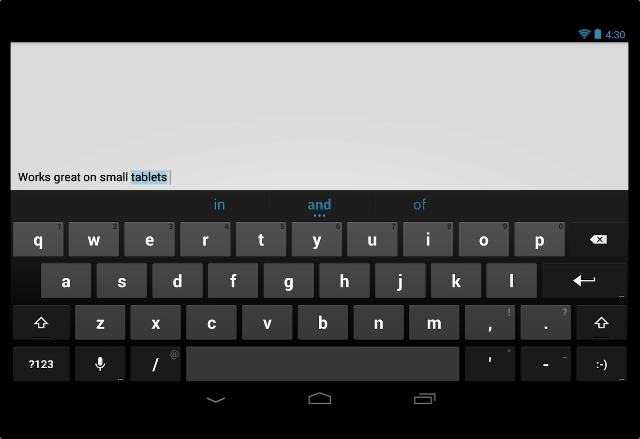 Google Keyboard 1.1 (почти) добавя цифров ред