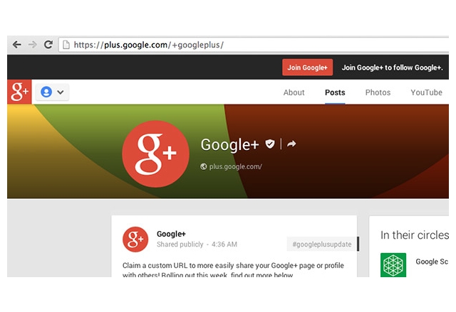 Кратки профилни линкове за всички потребители на Google+