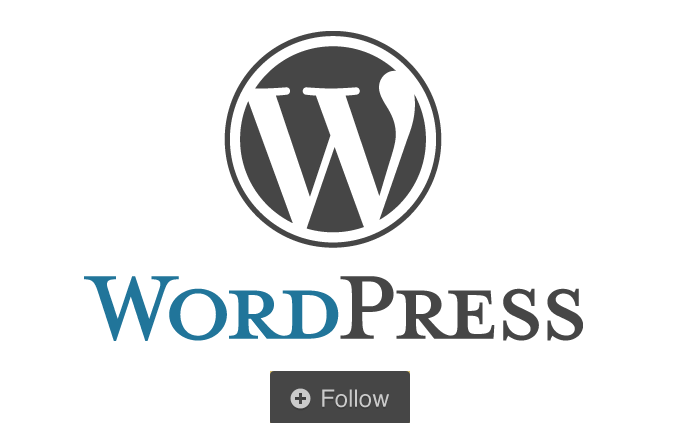 WordPress с възможност за вграждане на Follow бутона навсякъде в интернет