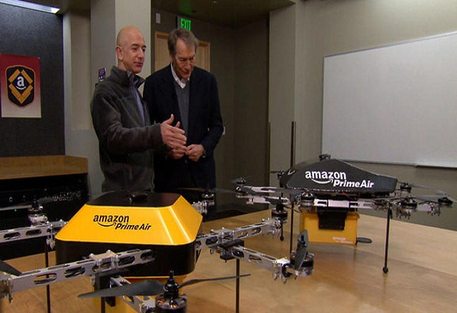 Amazon ще доставя пратки до домовете ни с летящи дронове