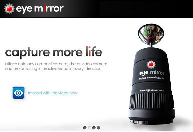 Заснемане на 360º-градусово видео с Eye Mirror Lens