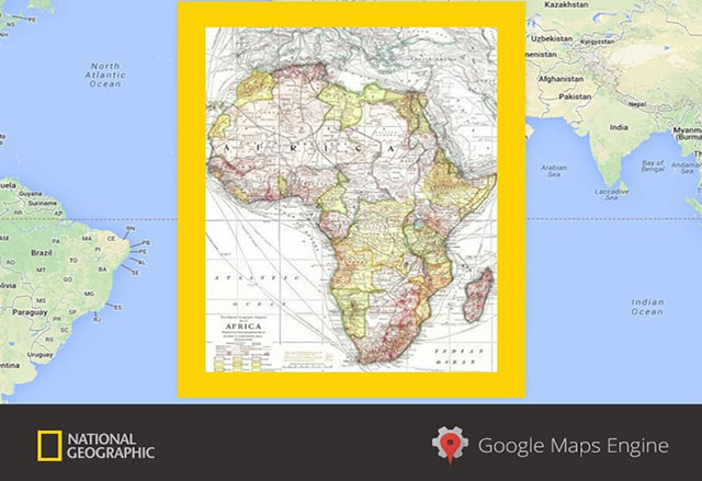 National Geographic поставя повече от 500 исторически карти в Google Maps