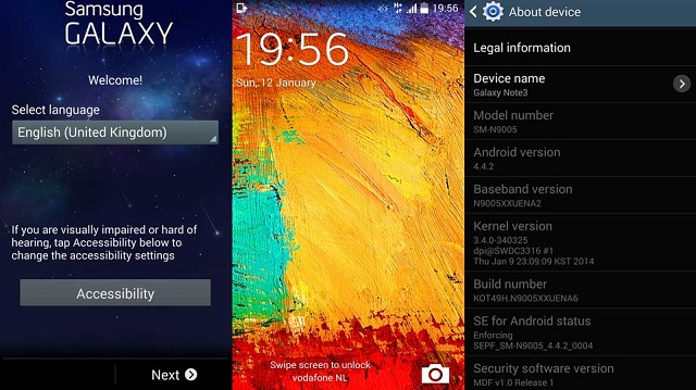 Android 4.4 KitKat „атакува“ Galaxy Note 3