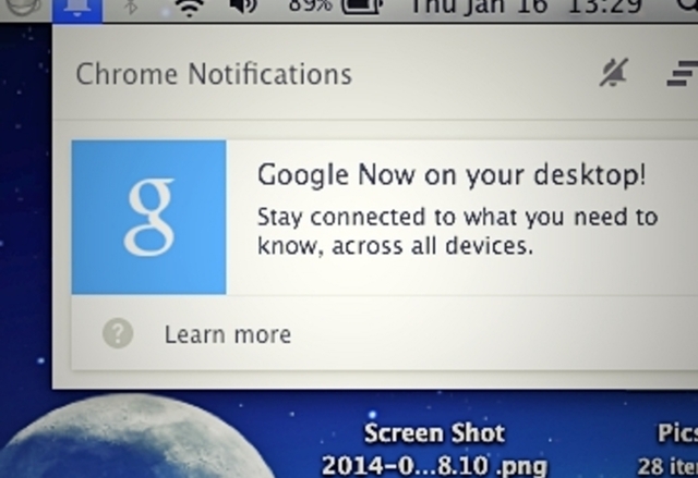 Google Now вече е в Chrome Canary за PC и Mac