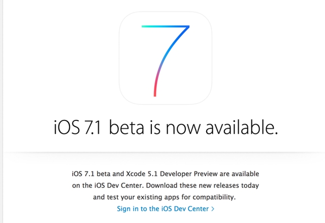 Apple публикува iOS 7.1 Beta 4