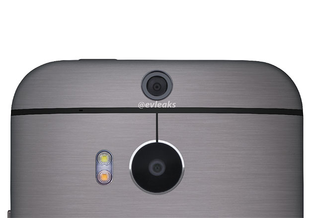 Детайлна снимка на двойната камера на новия HTC One