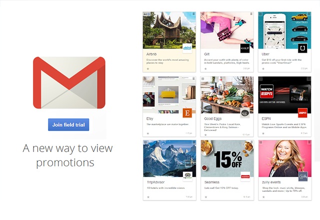 Google тества нов метод за показване на рекламни имейли в Gmail