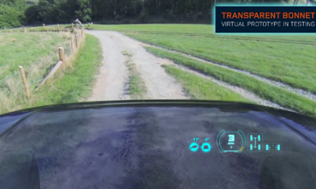 Land Rover с концепция за прозрачна предница на автомобила