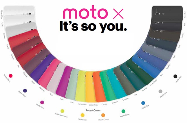 В @evleaks изтекоха предполагаемите опции за персонализация на Moto X 2014