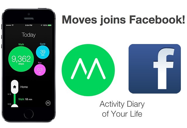 Facebook придоби Moves. Приложението следи физическата активност