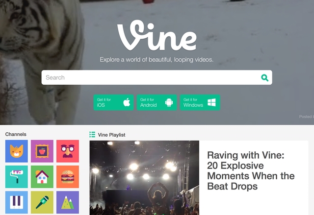 Vine превръща сайта си в ултимативната галерия със забавни видеа
