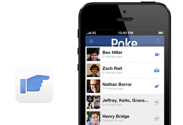 Facebook Poke и Camera бяха свалени от App Store