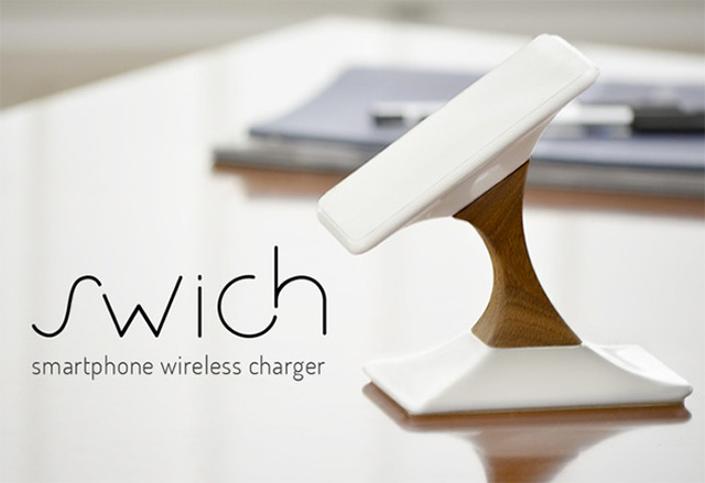 Swich - елегантно устройство за безжично зареждане на смартфони