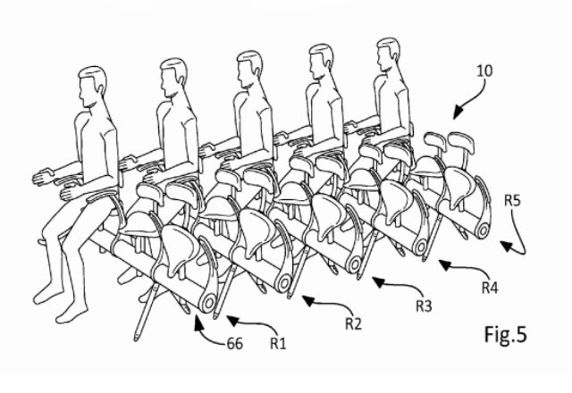 Airbus защитава странен патент за велосипедни седалки в самолетите