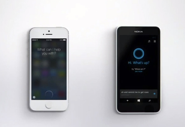 Siri срещу Cortana в нова реклама на Microsoft