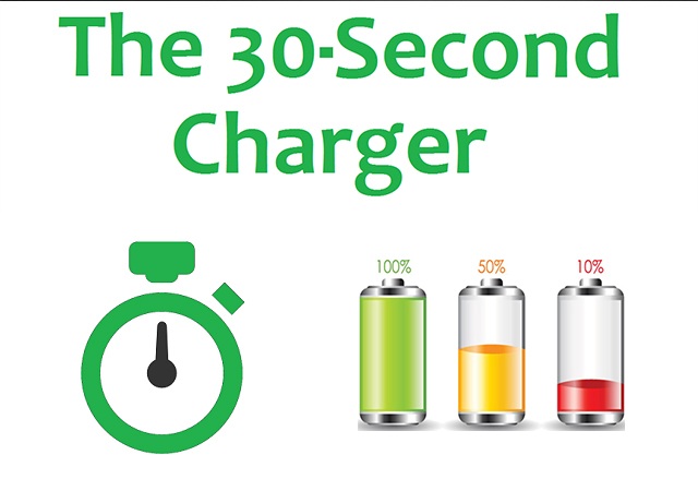 Батерията, която се зарежда за 30 секунди, е факт!
