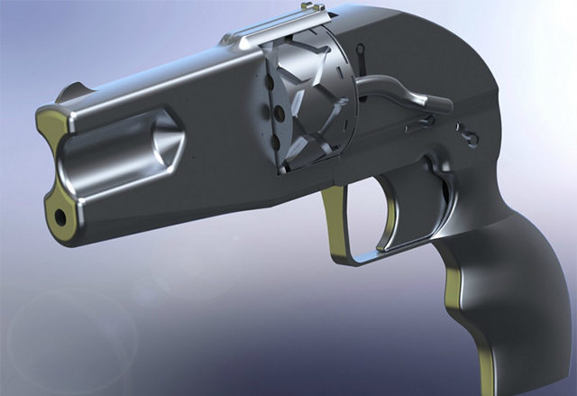 Дизайнер принтира револвер в чест на арестувания японец Йошимото Имура