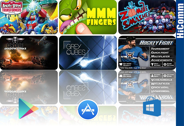 Избрани смартфон игри, ноември 2014, част 1. Победител Angry Birds Transformers