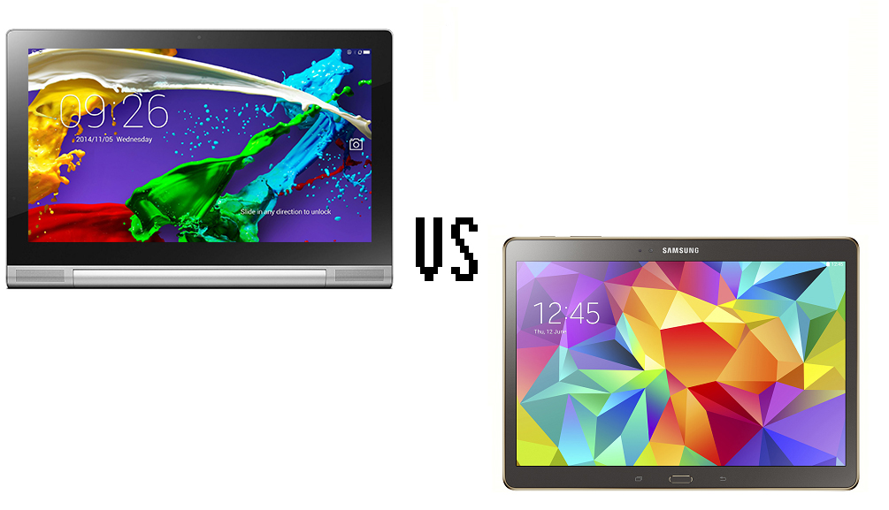 Кой е по-добър - Samsung Galaxy Tab S 10.5 или Lenovo Yoga Tablet 2 Pro?