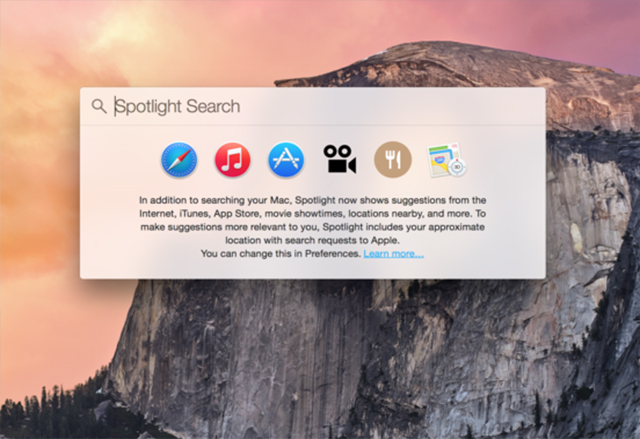Бъг в Spotlight под OS X Yosemite дава хакерски достъп до поверителна информация