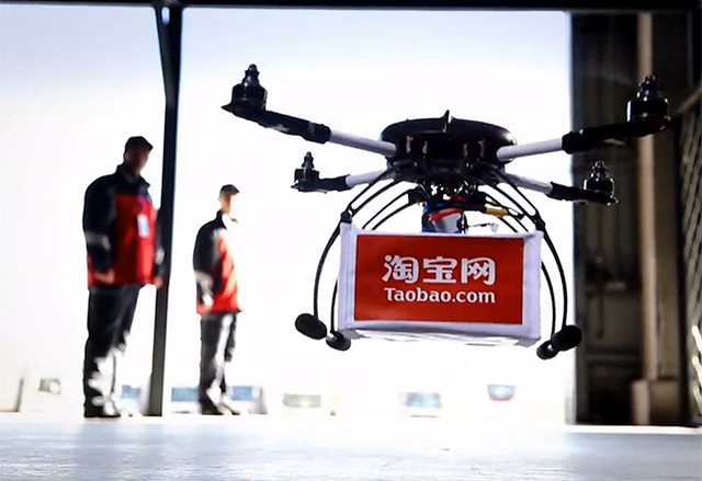 Alibaba прави реални доставки на стоки с дронове