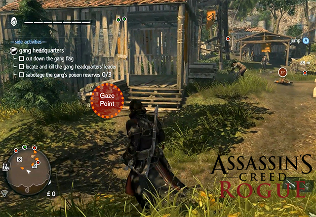 Assassin’s Creed Rogue ще позволява управление на героя чрез следящо очите устройство