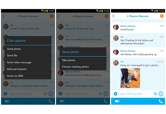 Skype 5.2 за Android позволява обмяна на файлове в онлайн и офлайн режим