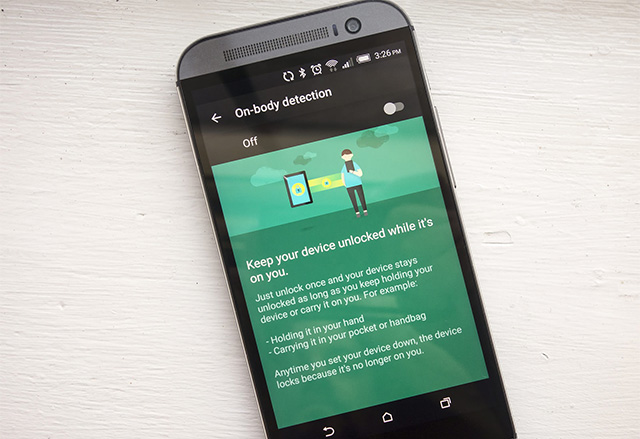 Google добавя нова опция в Android Lollipop, наречена On-body detection