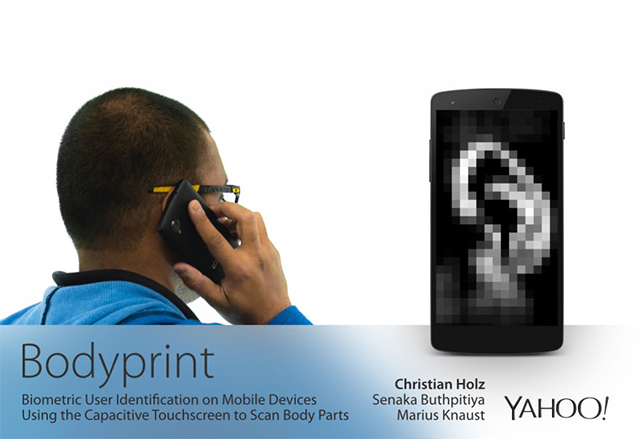Yahoo превръща всеки сензорен екран в биометричен скенер чрез технологията Bodyprint