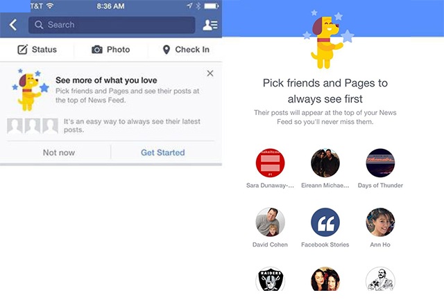 Facebook тества функция, позволяваща лесно да избираме съдържанието в News Feed ни