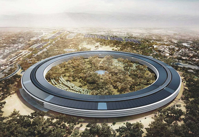 Вижте новата сграда на Apple от въздуха