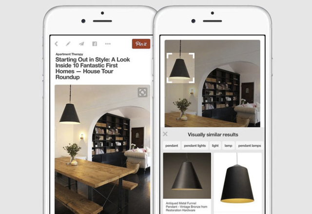Pinterest за iOS вече включва визуално търсене по части от снимки