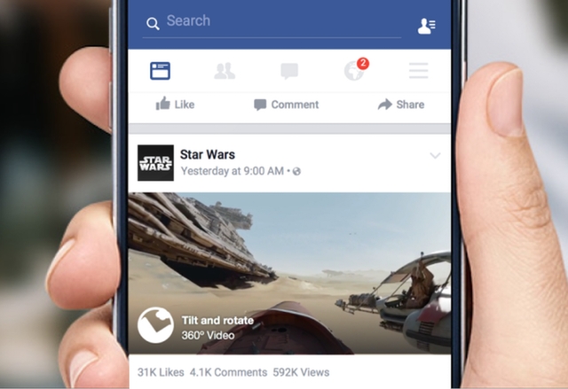 360-градусовите видеа във Facebook вече и за iOS