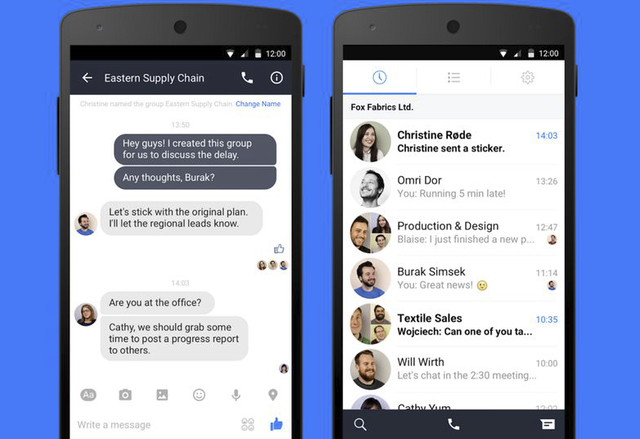 Facebook представи бизнес версия на Messenger