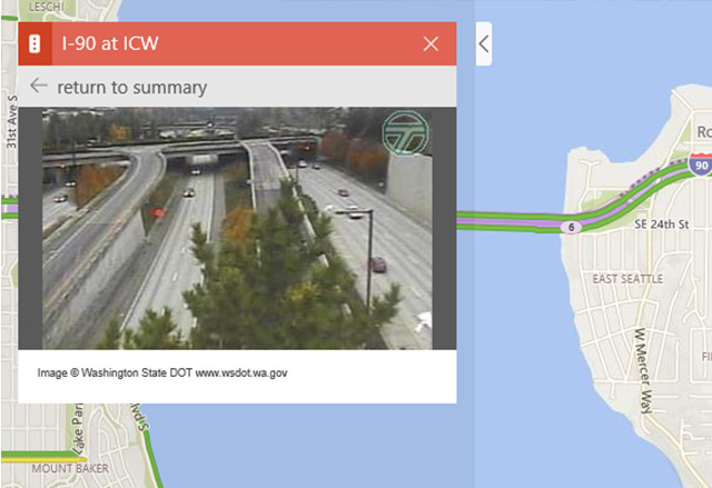 Актуализация на Bing Maps добавя функция за гледане на видео от трафик камери