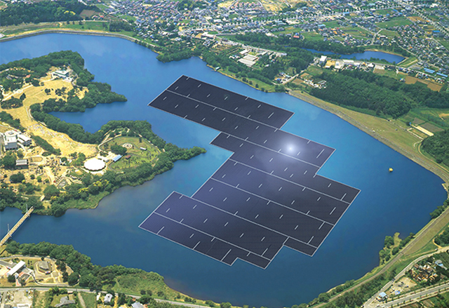 Kyocera започна строителството на най-голямата плаваща слънчева ферма в света