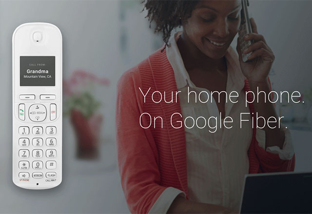 Google представи Fiber Phone, нова услуга, която използва Google Voice технологията