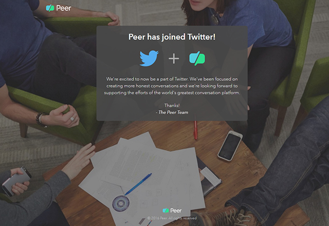 Twitter придоби Peer - инструмента за обратна връзка за служители и мениджъри
