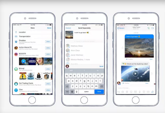 Facebook Messenger сега предлага Dropbox интеграция за по-лесно споделяне на файлове