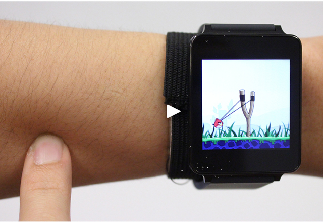 Нова технология превръща кожата ви в сензорна повърхност за контролиране на умния ви часовник
